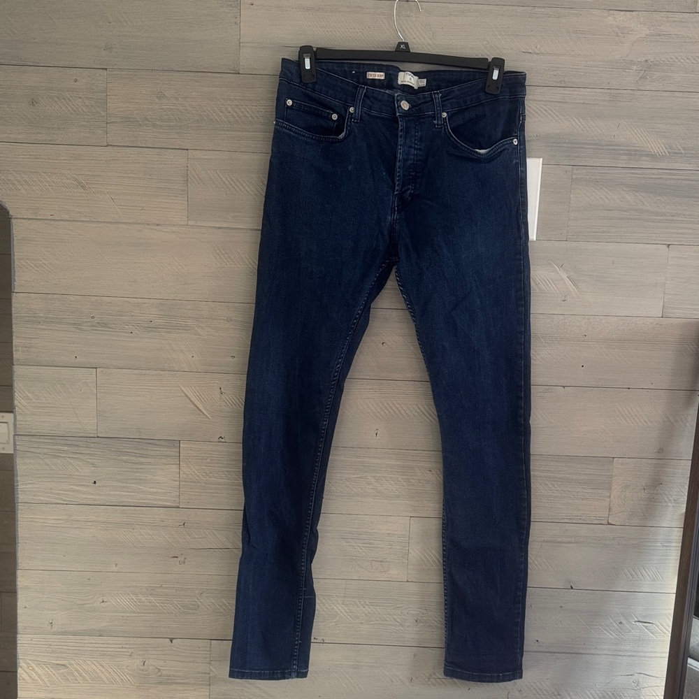 Topman Navy Slim Fit‎ Jeans for Men